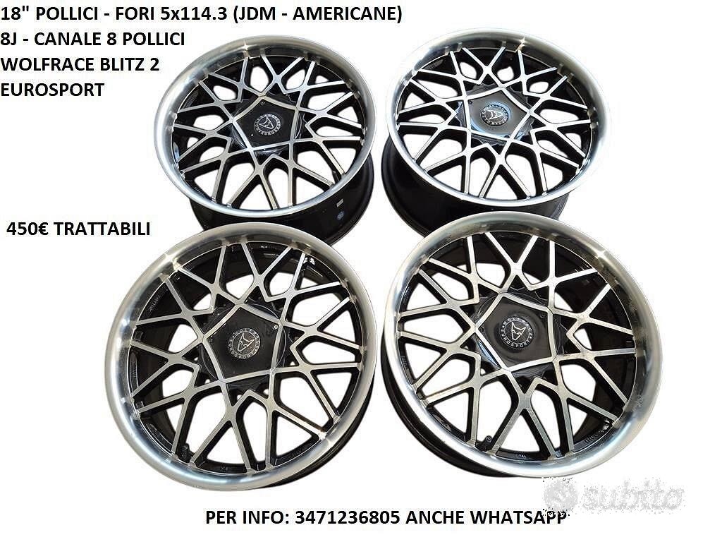 Cerchi In Lega Da 18" WOLFRACE Per Mustang - JDM