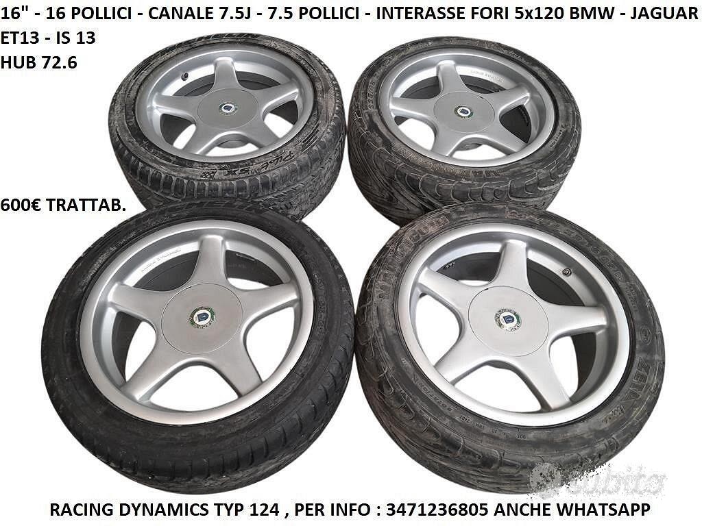 Cerchi In Lega Da 16" Per Bmw Serie 5 E34
