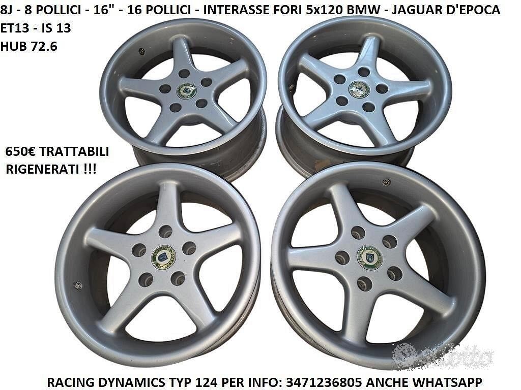 Cerchi In Lega Da 16" Per Bmw - Jaguar 5x120