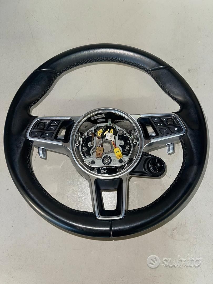 Volante In Pelle Nera Per Porsche Cayenne 9Y