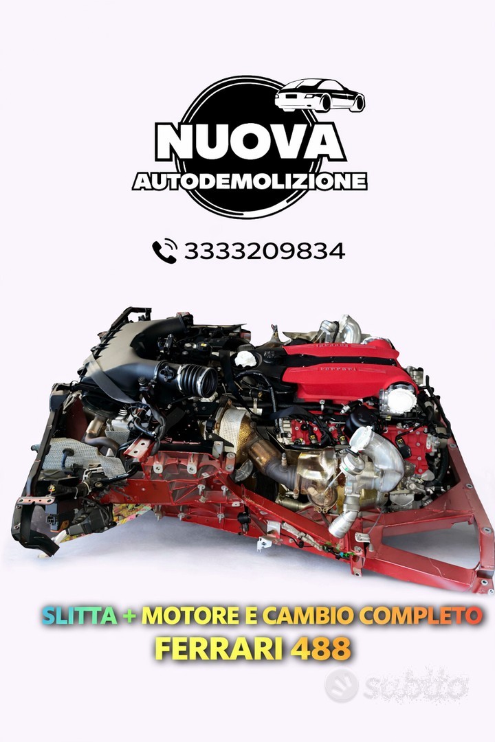 SLITTA + MOTORE E CAMBIO FERRARI 488